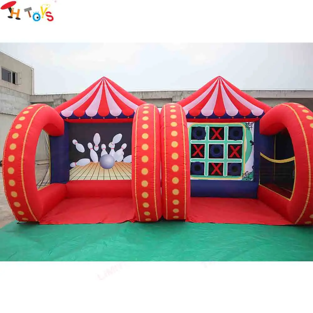 2026 Popular Inflatable Carnival Games Structure Outdoor Blow up Circus Theme Sport Games Multi Combo Bundle with Blower