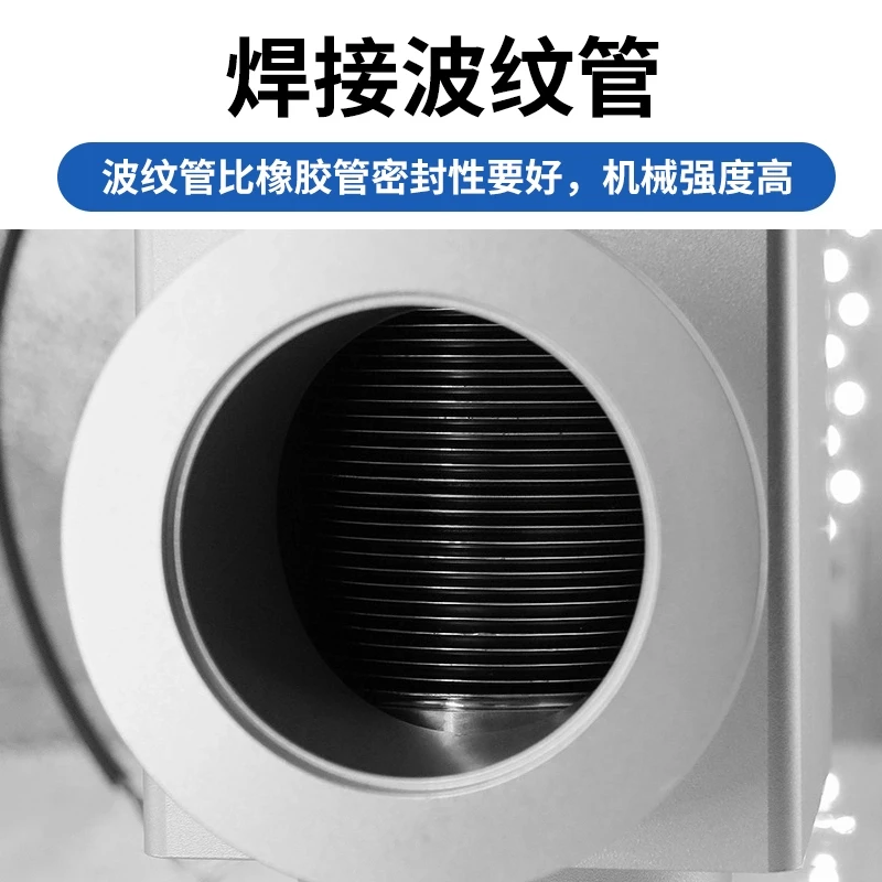 Energizing pneumatic high vacuum flapper valve Aluminum material GDQ-J-KF bellows angle valve