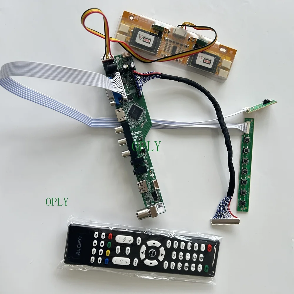 

TV controller board Kit for M236H1-L01 M236H1-L07 M236H1 1920x1080 23.6 inch panel HDMI-compatible VGA RF AV audio LCD 4 lamps
