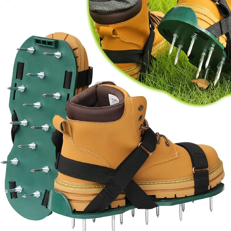 Lawn Aerator Shoes Adjustable Spiked Aerating Sandals Machine Gardening Tools Products Manual Ground Surcador Accessories Tool