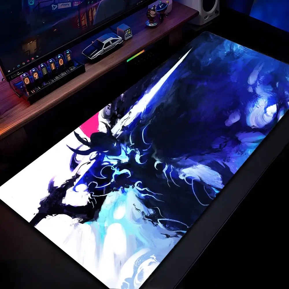 

Аниме Solo L-Leveling Коврик для мыши Коврик для мыши HD Печать Компьютерные геймеры Запирающийся край Нескользящий коврик для мыши XXL90x40 см Клавиатура ПК Стол