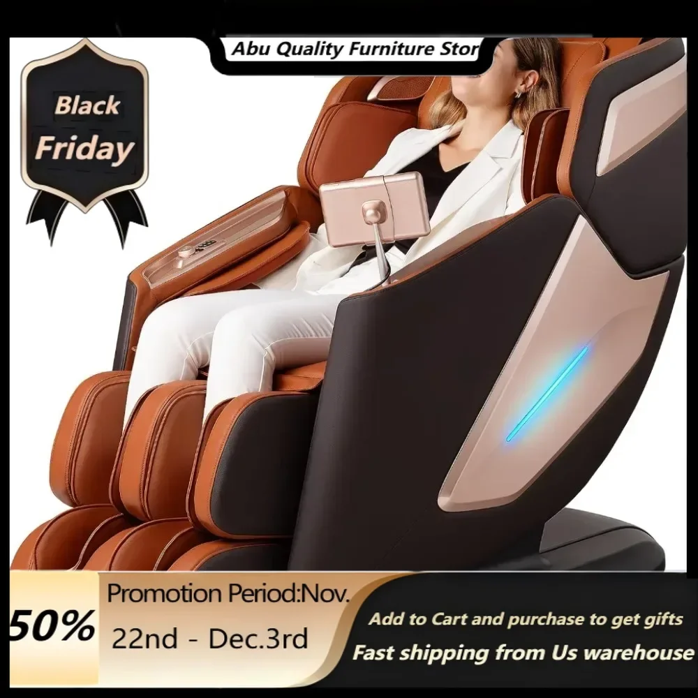 Massage Chair, Full Body Massage Chair, Zero Gravity Recliner W/Intelligent Voice Control, Electric Calfrest Extension