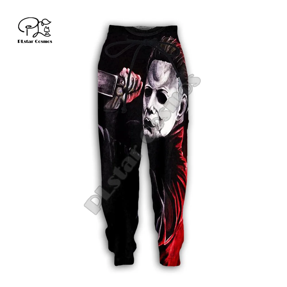 Halloween Terror Filme Cosplay Michael Myers Jason 3DPrint Homens/Mulheres Streetwear Joggers Calças Engraçado Casual Calças X8