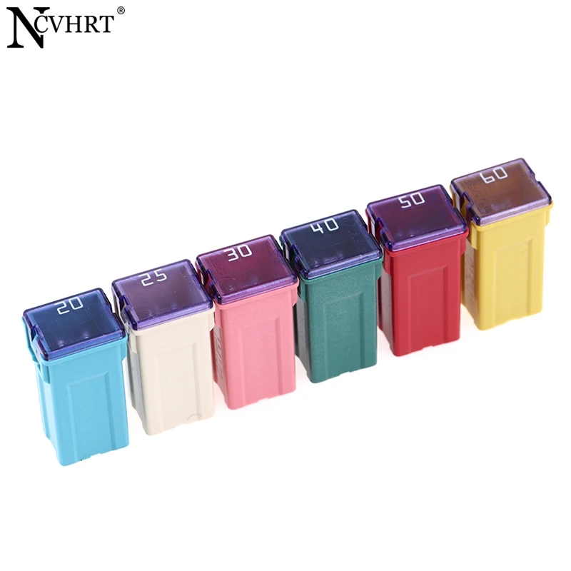 1Piece Mini Square Fuse 32V 20A 25A 30A 40A 50A60A Automotive Car Fuse With Plastic Box