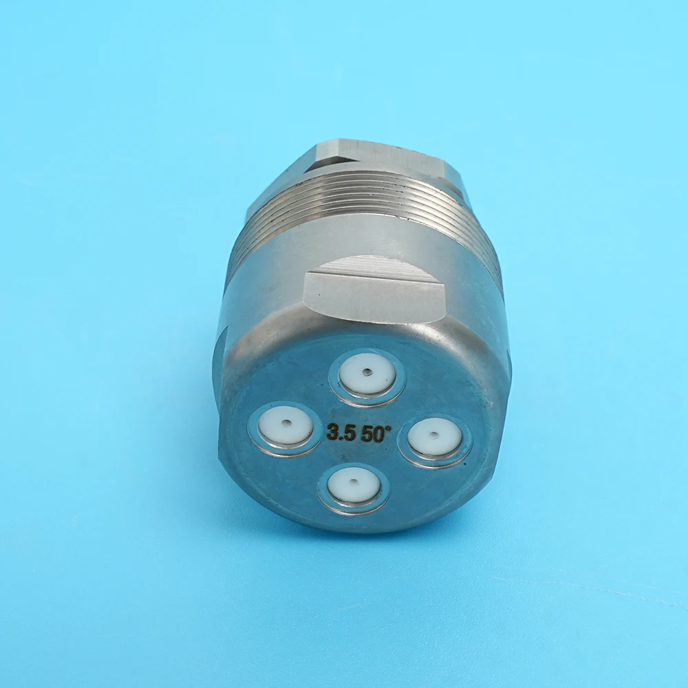 3/8'' 4 Holes Snow Making Nozzle Thread Alloy Snow Gun Nozzle Replacement Parts For Snow Making Machine