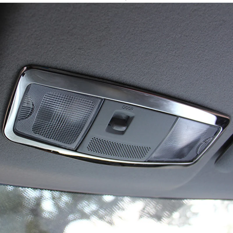 For MITSUBISHI ASX 2013-2020 Car Styling stainless steel interior reading lamp frame modified trim decoration