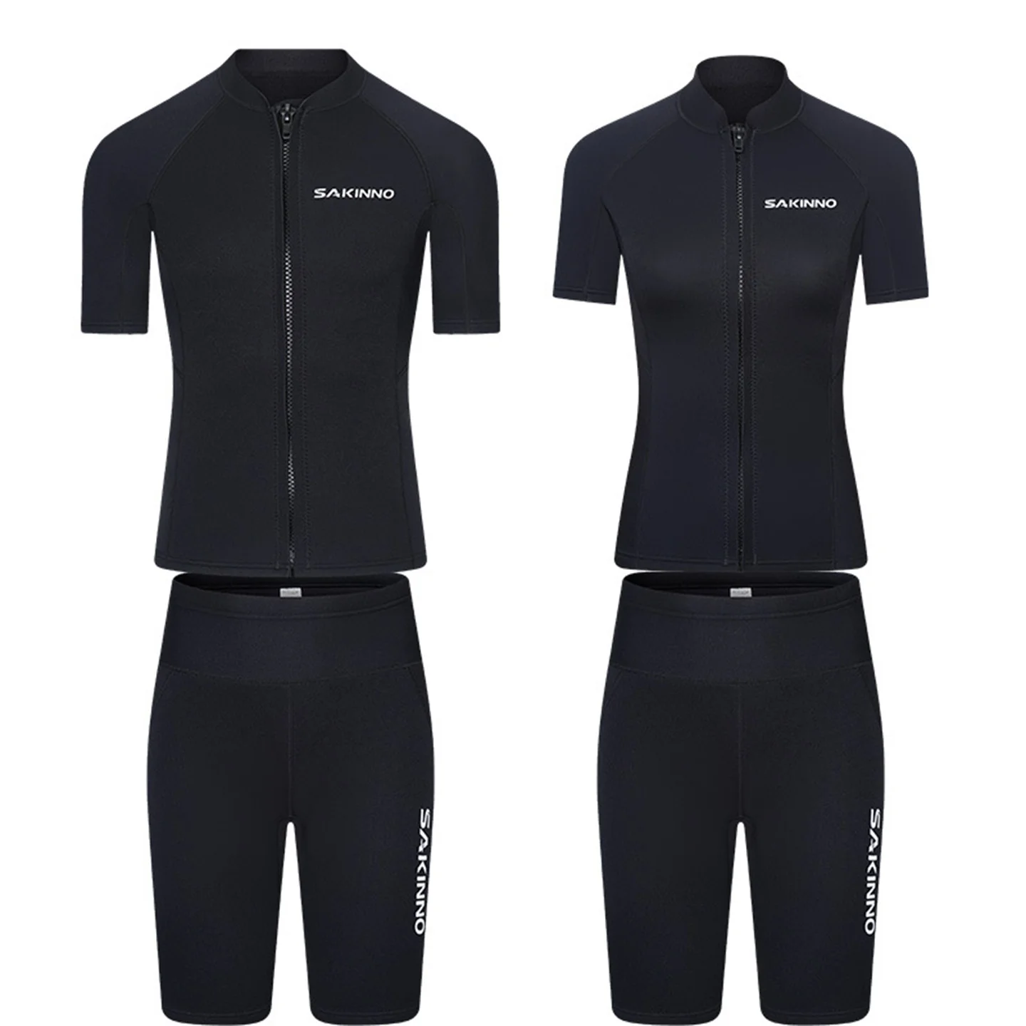 2mm-separate-wetsuit-for-women-front-zipper-short-sleeved-diving-jacket-for-men-women-shorts-snorkeling-surfing-summer-swimsuit