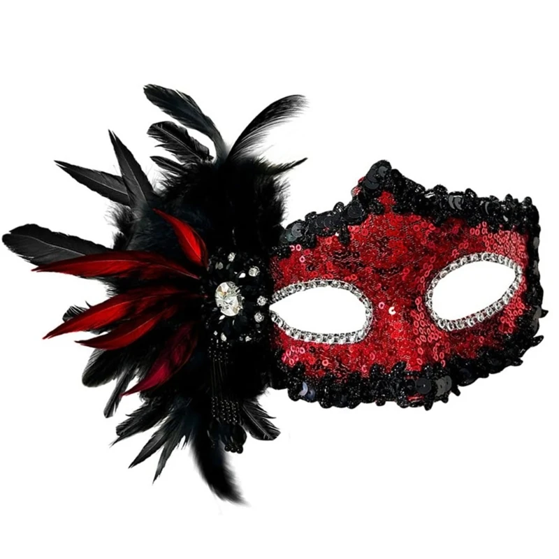 Mask Masquerade Mask Half Face Mask Rhinestones Mask Halloween Mask