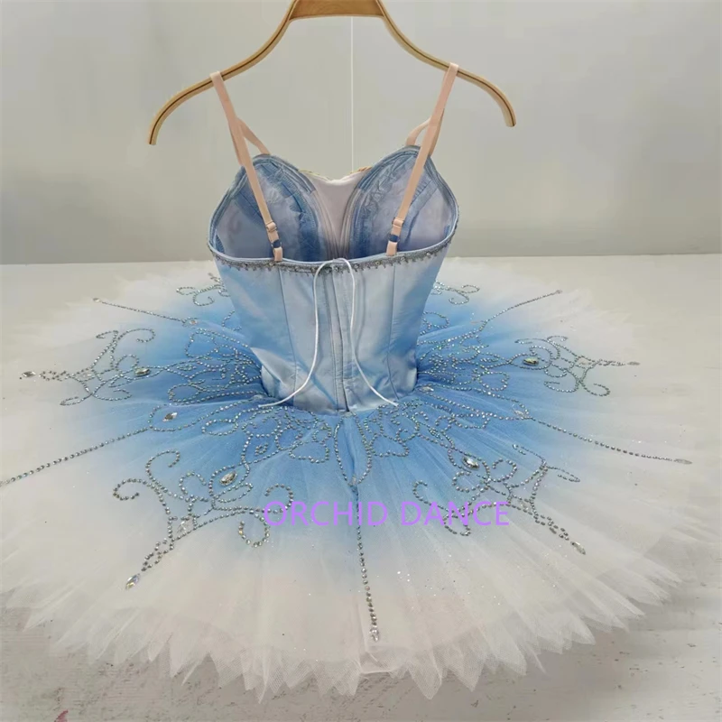 2024 Professional High Quality Custom Size Kids Girls Women Adult Performance Wear Blue Bird Ballet Tutu Costumes