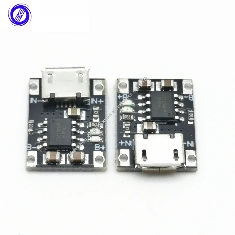 100pcs Mini lithium battery charging module 1A charging plate 4056 module 18650 charger Micro interface