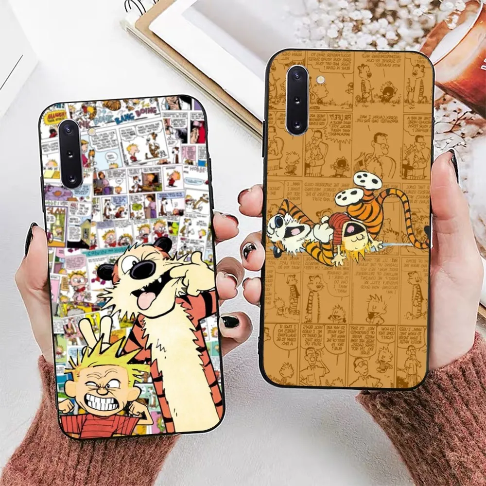 C-Calvin and H-Hobbes Mousepad For Samsung Note 8 9 10 20 pro plus lite M 10 11 20 30 21 31 51 A 21 22 42 02 03