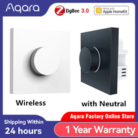 Aqara Smart Rotary Switch H1 Wireless Zigbee 3 Intelligent Adjustment Off Light Brightness Home Life Remote Control Via Homekit