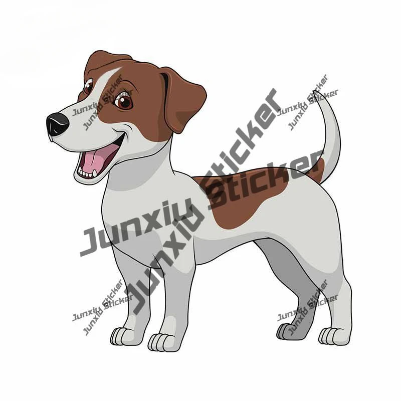 

Cute Jack Russell Terrier Decals Cartoon Dog Car Sticker Decor for RV Auto Motocross Racing Laptop Trunk Personality Accessories