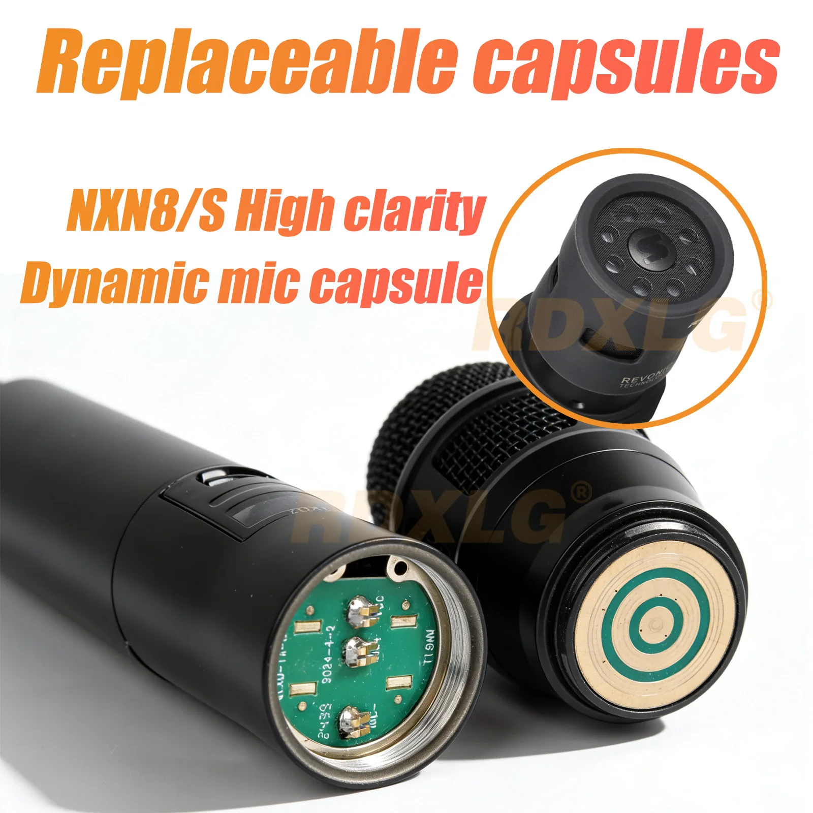 QLX-24D NXN8/s Professional Dual Wireless Microphone True Diversity System，600MHz，2 Channels Karaoke Metal QLXD2 Dynamic Mic