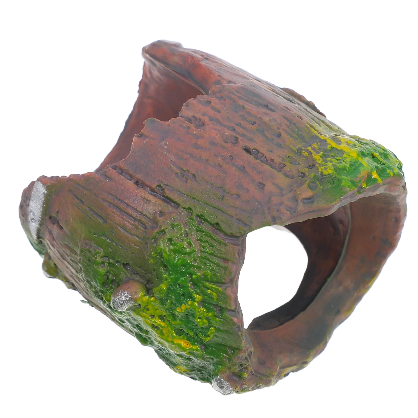 

Breeding Box Hideout Cave for Small Spiders Fish Reptile Habitat ABS Safe Ventilated Easy Clean Shelter Decor