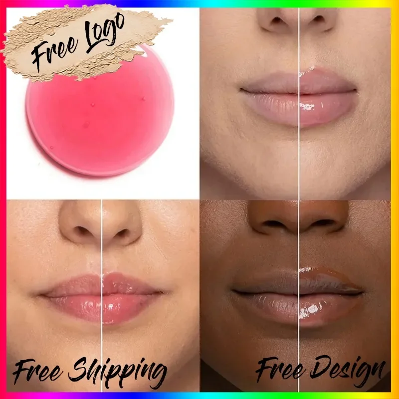 Custom Clear Water Lip Oil Moisturizing Nourish Long Lasting Natural Waterproof Lighten Lip Lines Plumping Bulk Makeup