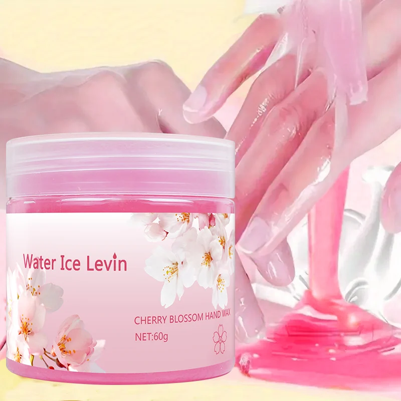 Water Ice Levin Cherry Blossom Hand Mask Glycerin Nourishes Moisturizes Softens Dry Rough Hands 60g