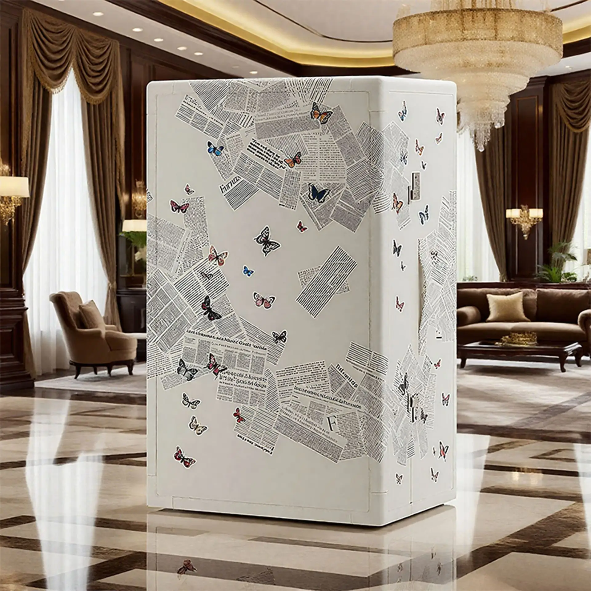 Minimalist high-end removable travel wine cabinet living room wine locker