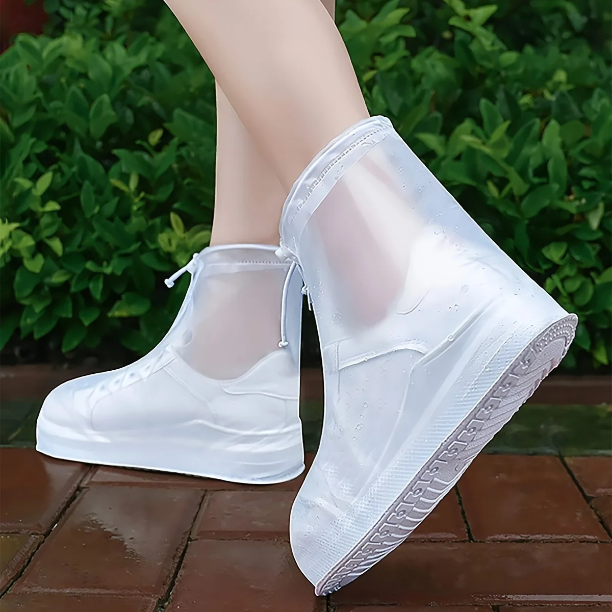 1PC PVC Rain-proof Shoe Cover Skid-proof Thicken Wear-resistant Rain-proof Shoe Cover Men and Women Outdoor Travel Shoe Cover