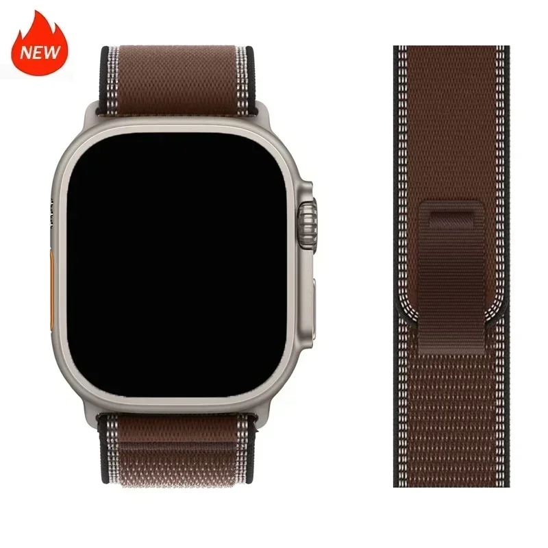 NEW Trail Loop Strap For Apple Watch Ultra 4 3 Band 49mm 44mm 40mm 45mm 41mm 42mm 46mm Bracelet iWatch Series 12 11 10 SE 9 8 7