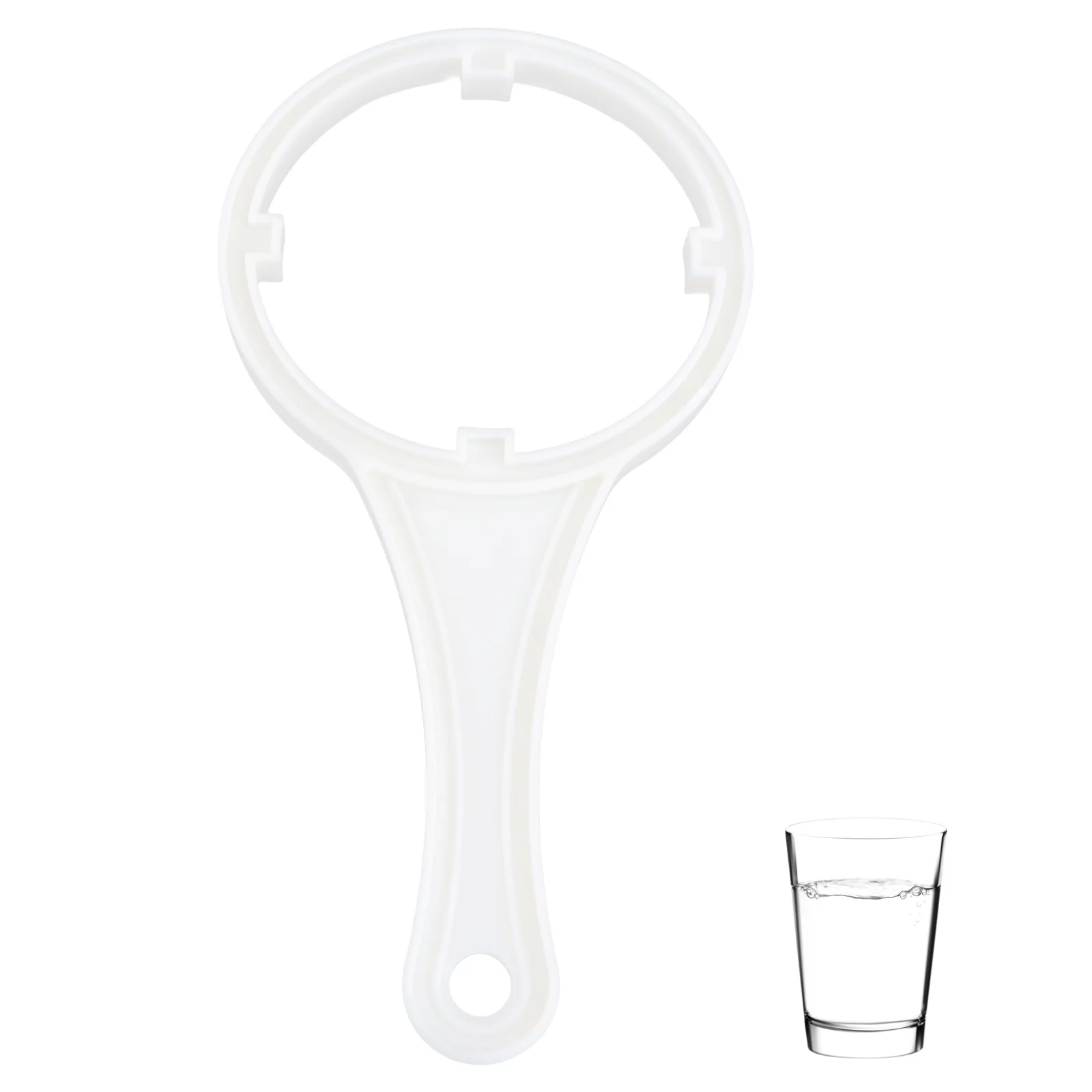 

1pc Filter Wrench For Water Purifier Plastic Ro Spanner Tool For 10 Inch Filter Housing Replacement Lightweight Durable Plumbing