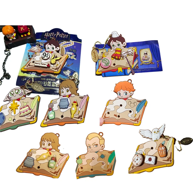 

Harry Potter Magic Book DIY Blind Bag Charm Pendant Cute Mystery Box Keychain Ornament for Backpack Fans Collectible Gift