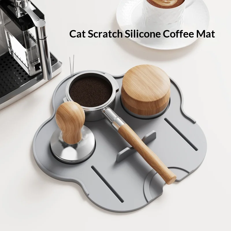 

Cat Scratch Shape Silicone Espresso Tamping Mat Non Slip Holder Pad Coffee Press Cushion Tools Home Coffee Accessories Tamp Mat