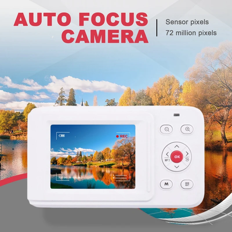 Цифровая камера с 16-кратным цифровым зумом и автофокусом, 2,5K HD, 72 МП, цифровая видеокамера для дома, путешествий на открытом воздухе