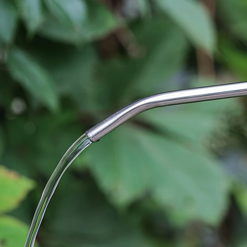 1 علبة سقاية طويلة الفم، بلاستيك متين، مقبض مريح، سقي فعال، العناية بالبستنة الداخلية والخارجية #4