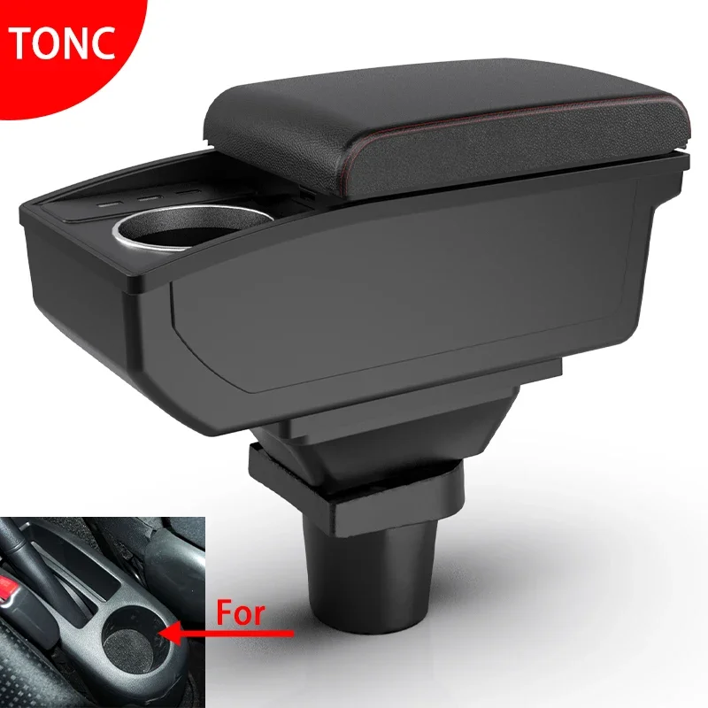 For Toyota Yaris 2005 2006 2007 2008 2009 2010 2011 Auto Armsteun Doos met USB Interne Modificatie Auto Accessoires