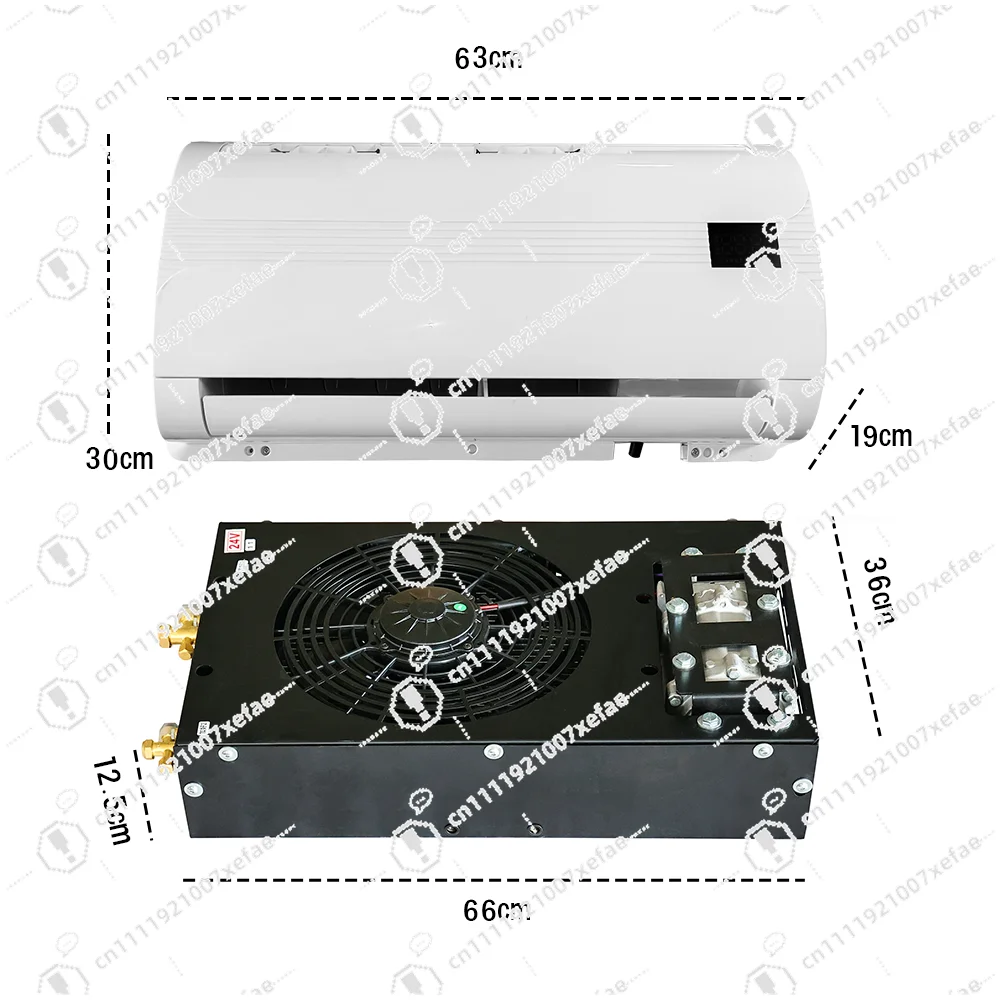 Ultra-thin Under-mounted 12V/24V Split Parking Air Conditioner/air Conditioner for Trucks, Vans and RVs
