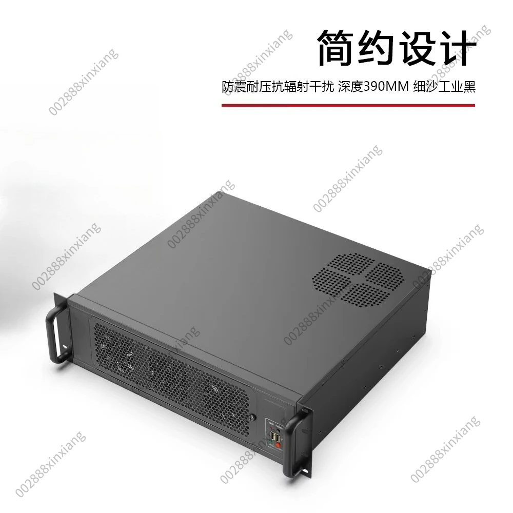 Multiple Hard Drives, Optical Drives, Full Height Graphics Card Slots 3U Chassis 390MM Industrial Control Server