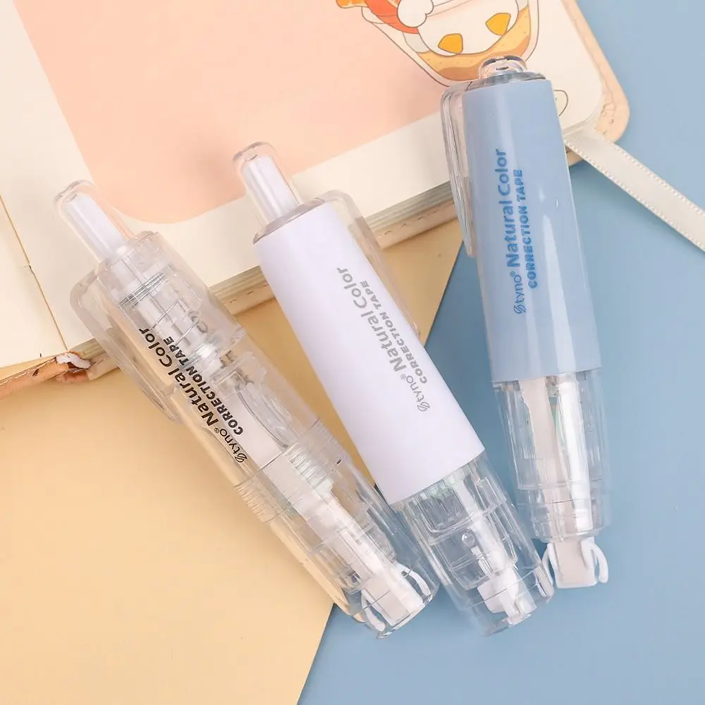 เทปแก้คำผิดแบบเปลี่ยนสายได้ปากกาลบคำผิดหลากสีทนทานบราดันทรงสำนักงานโรงเรียน