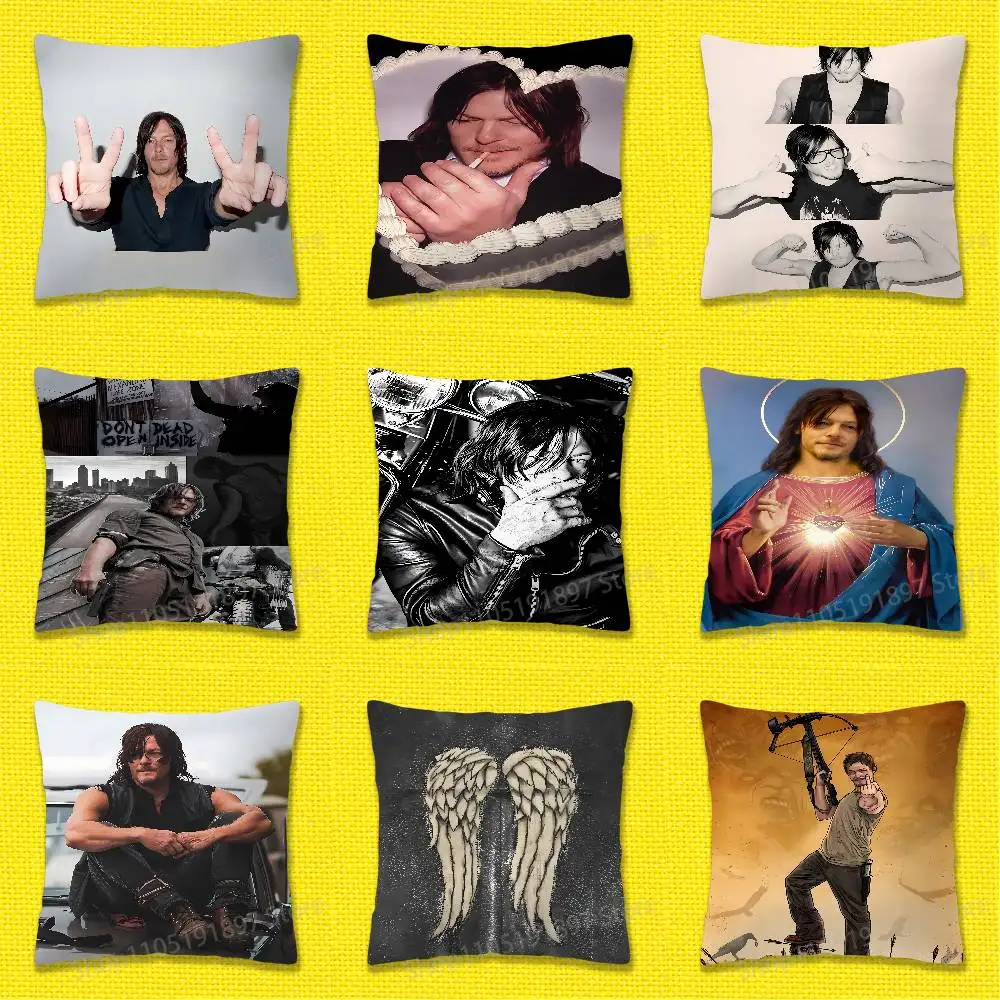 

D-Daryl Dixon Throw Pillow Case For 55x55cm 40x40cm 45x45cm 50x50cm 30x30cm Square Office Pillowship Cover