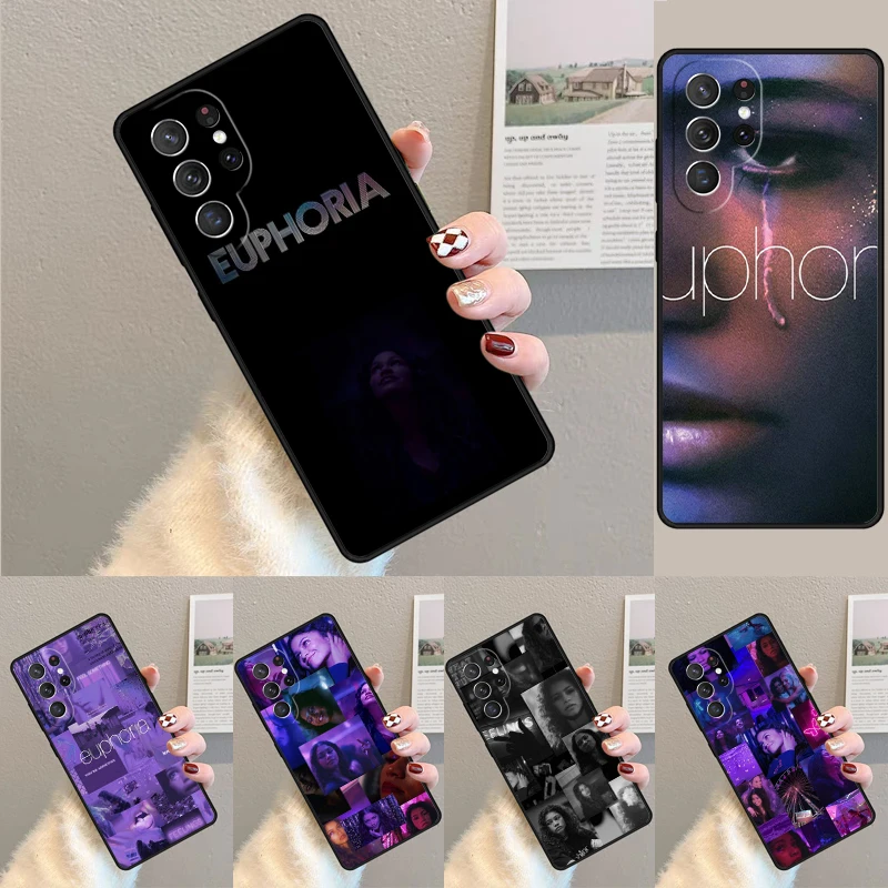Coque de téléphone série TV américaine Euphoria, étui pour Samsung Galaxy S24 S25 Ultra S21 S22 Ultra S10E Note 10 Plus Note 20 FE S23
