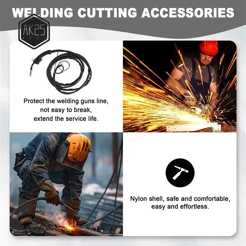 

AK25-Mig Welding Machine/Equipment Accessories Binzel 14Ak Welding Torch For Mig Welding Equipment With 4M Cable