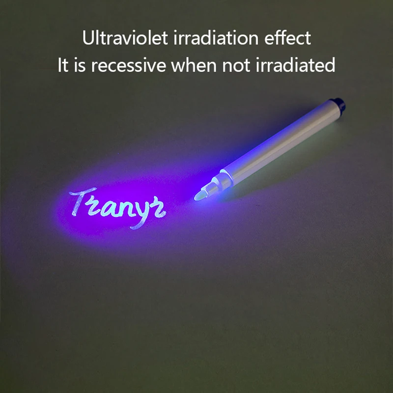 1 Pc Monochrome UV Invisible Highlighter Creative Ultraviolet Magic Ink Pen For Kids Party Favors Ideas Gifts Novelty Toy