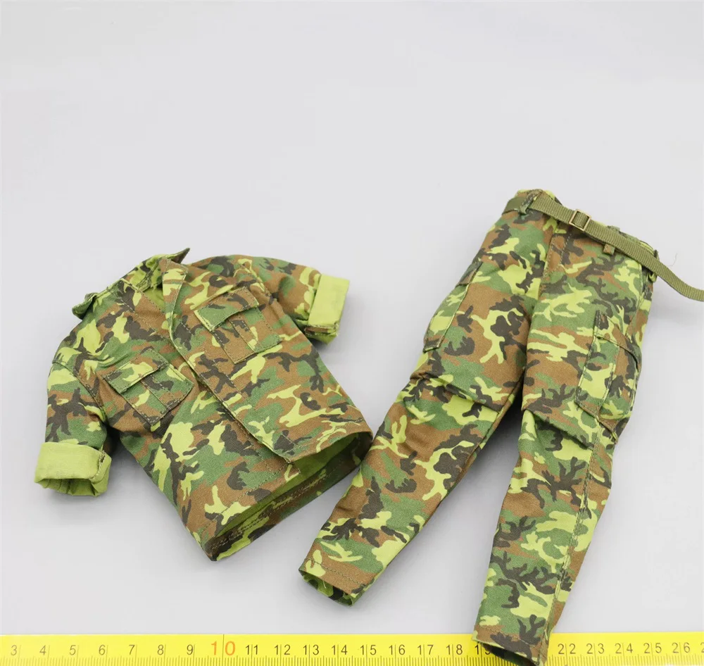 1/6th EKUAZ STUDIO EKS010 EKS011 Metal Tough Guy US. Soldier Doll Dress Short Sleeves Tops Pant Knife Accessories For 12