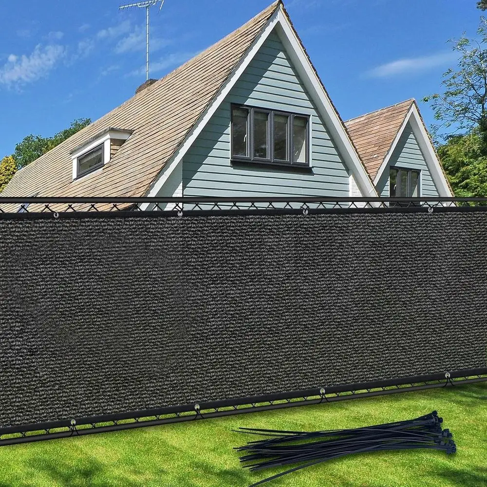 Privacy Sn ence, 4t x 50t Heavy Duty 170 Shade Net Cover, or Wall Garden Yard Outdoor Home Decoration, Black