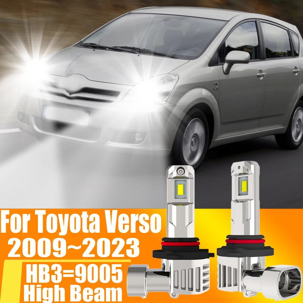 2pcs HB3 9005 Led Headlight Canbu Car Bulb High Power 6000K Xenon White Light Moto Diode Lamp 12v 55w For Toyota Verso 2009~2023