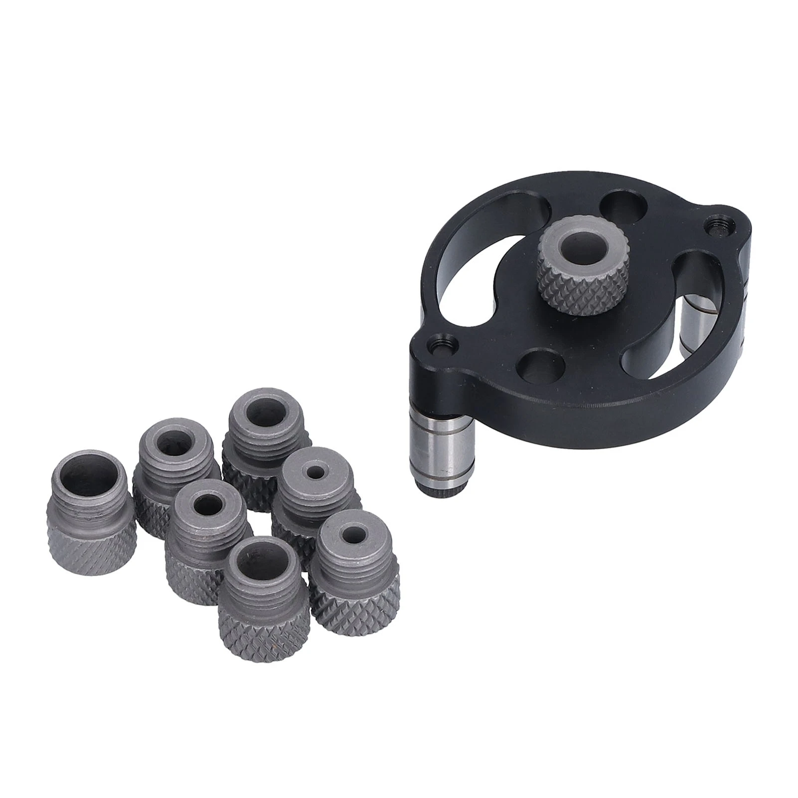 Hole Puncher Locator Vertical Aluminum Alloy Round Dowel Carpentry Drilling Positioner