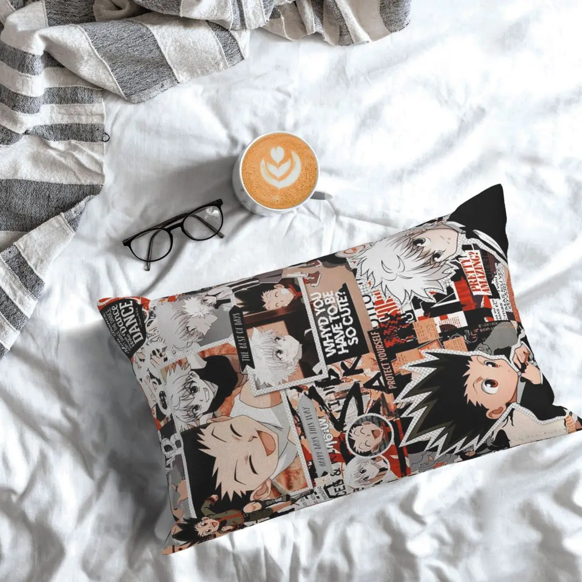 

Anime HXH Hunter X Hunter Rectangle Pillowcase Cushion Cover Decor Bedroom Bed Home Comfort Throw Pillow