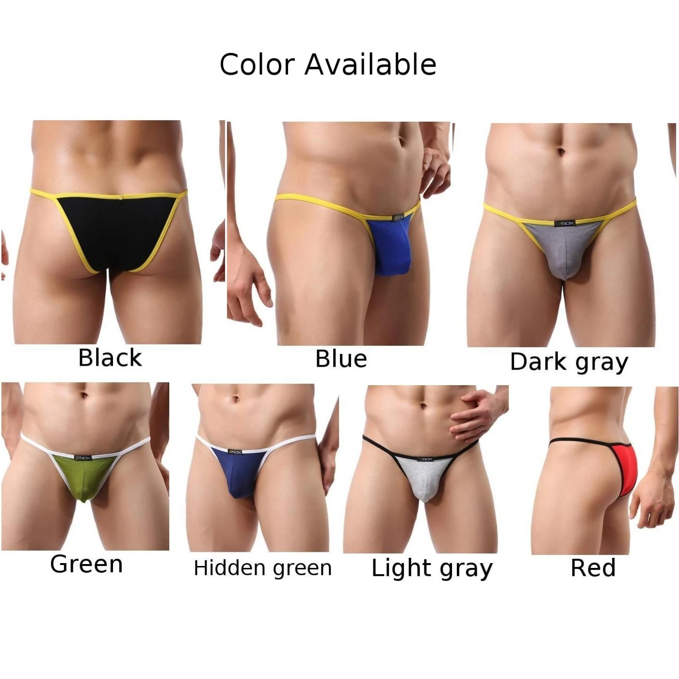 Mens Underwear G-String T-Back Pouch Thongs See-Through Mesh Underpants New Lingerie Briefs Jockstrap Gay Underwear