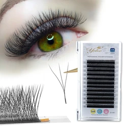 Yelix W Shape Lashes Soft Clover 3D Mink Lashes Cilios W Eyelash Extension Supplies Fake Eyelashes 1 Real Frete Gratis Natural