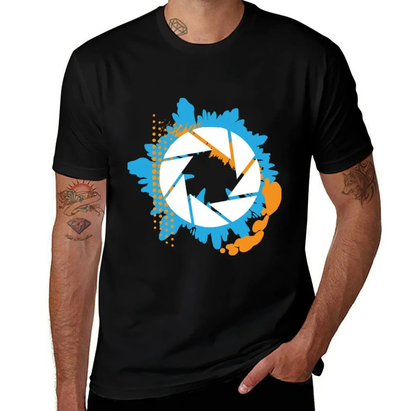 Portal Abstract Aperture T-Shirt t shirts for man cotton T-Shirt
