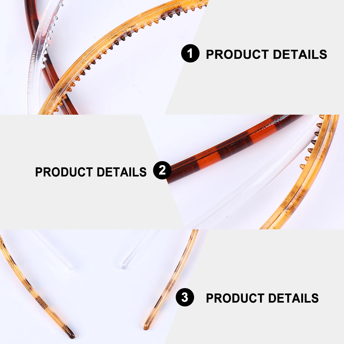 

/Set Women Hoop With Teeth Non-Slip Plastic Headband Strong Elasticity Color Assorted Accessories For Women Decoration