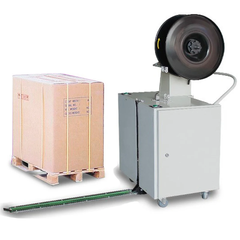 Side Strapping Semi Automatic Side Seal Carton Stacker PP Pallet Strapping Bundling Machine