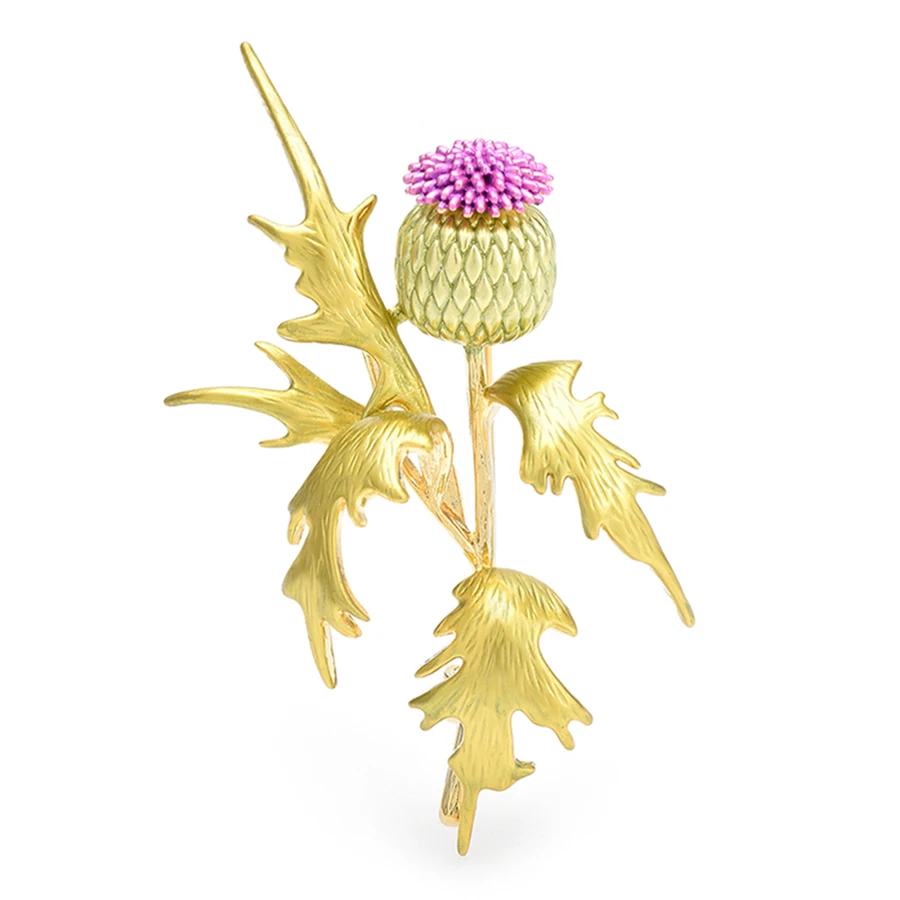 دبابيس زهرة أنيقة للنساء للجنسين جودة عالية المينا النباتات الجميلة دبابيس بروش الحفلات الهدايا #1