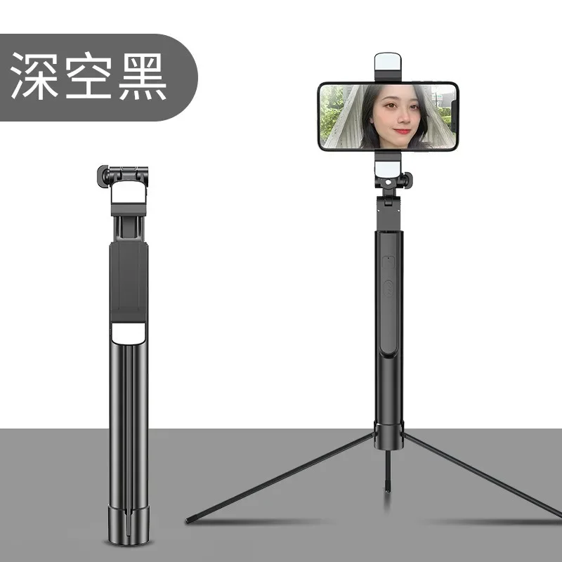 Grosir tongkat Selfie dari produsen aluminium Aloi Tripod tongkat Selfie 1.7m Bluetooth Remote Control mengisi raket ringan