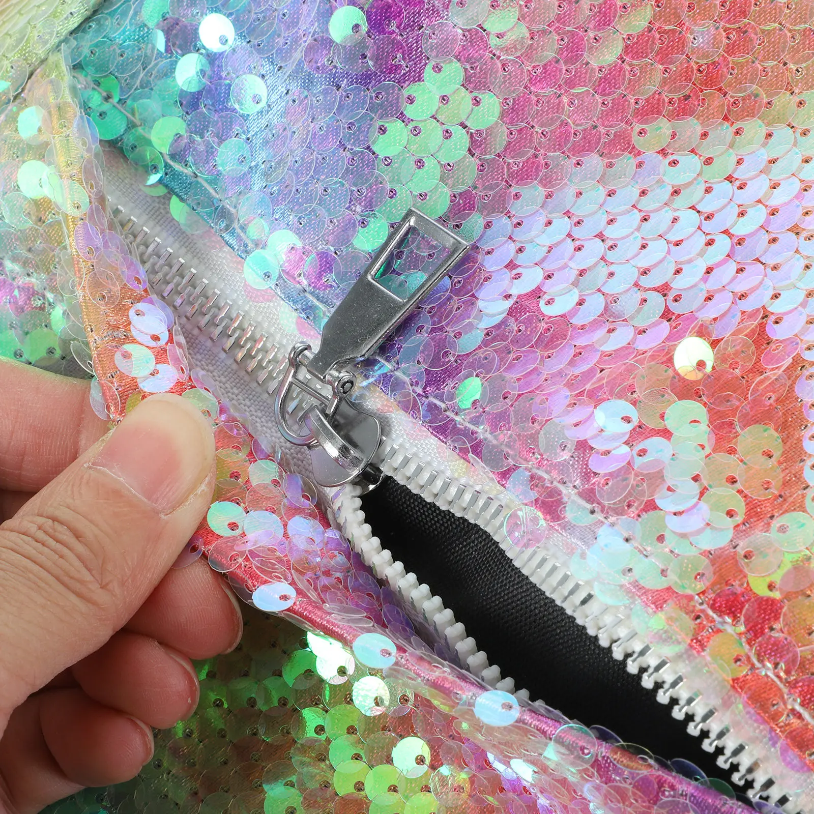 

1Pcs Unicorn Backpack for Kids Sequined Lightweight School Bag Multi Pocket Design Portable Student Backpack for Girls Boys